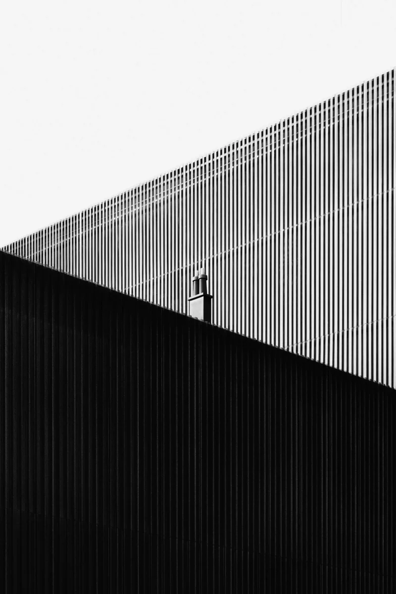 Exhibition Hall, Innsbruck, Black & White Minimal Architecture Photography, 2020