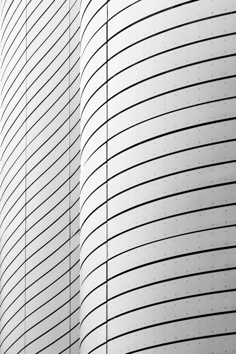Olympiaworld, Innsbruck, Black & White Minimal Architecture Photography, 2020