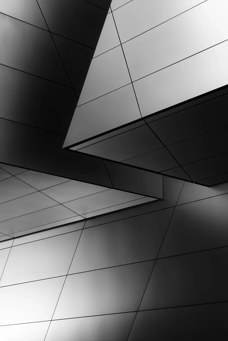 BMW World, Munich, Black & White Minimal Architecture Photography, 2020