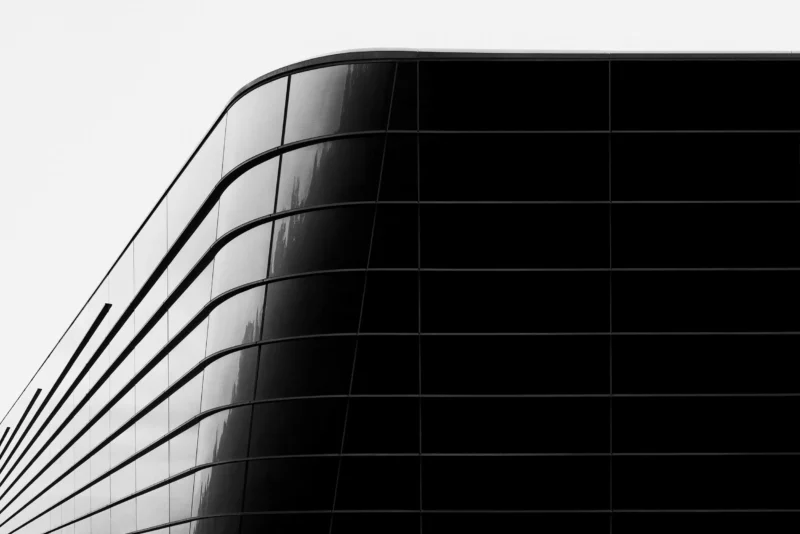NürnbergMesse Hall, Nuremberg, Black & White Minimal Architecture Photography, 2020