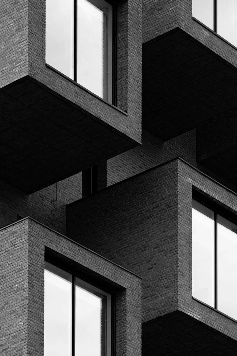 The Wedge, Oslo, Black & White Minimal Architecture Photography, 2021
