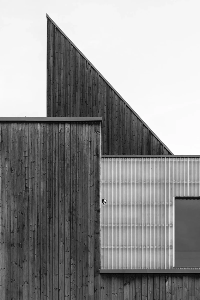 Bok & Blueshuset, Notodden, Black & White Minimal Architecture Photography, 2021
