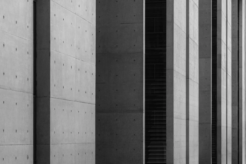 Paul Loebe Haus, Berlin, Black & White Minimal Architecture Photography, 2021
