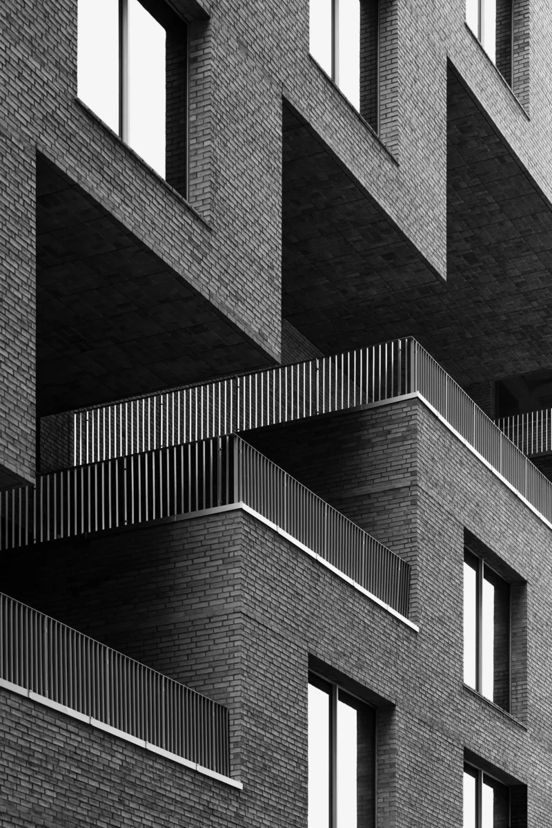 DNB Headquarters, Oslo, Black & White Minimal Architecture Photography, 2021