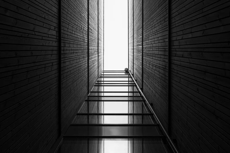 The Waterfront, Stavanger, Black & White Minimal Architecture Photography, 2022