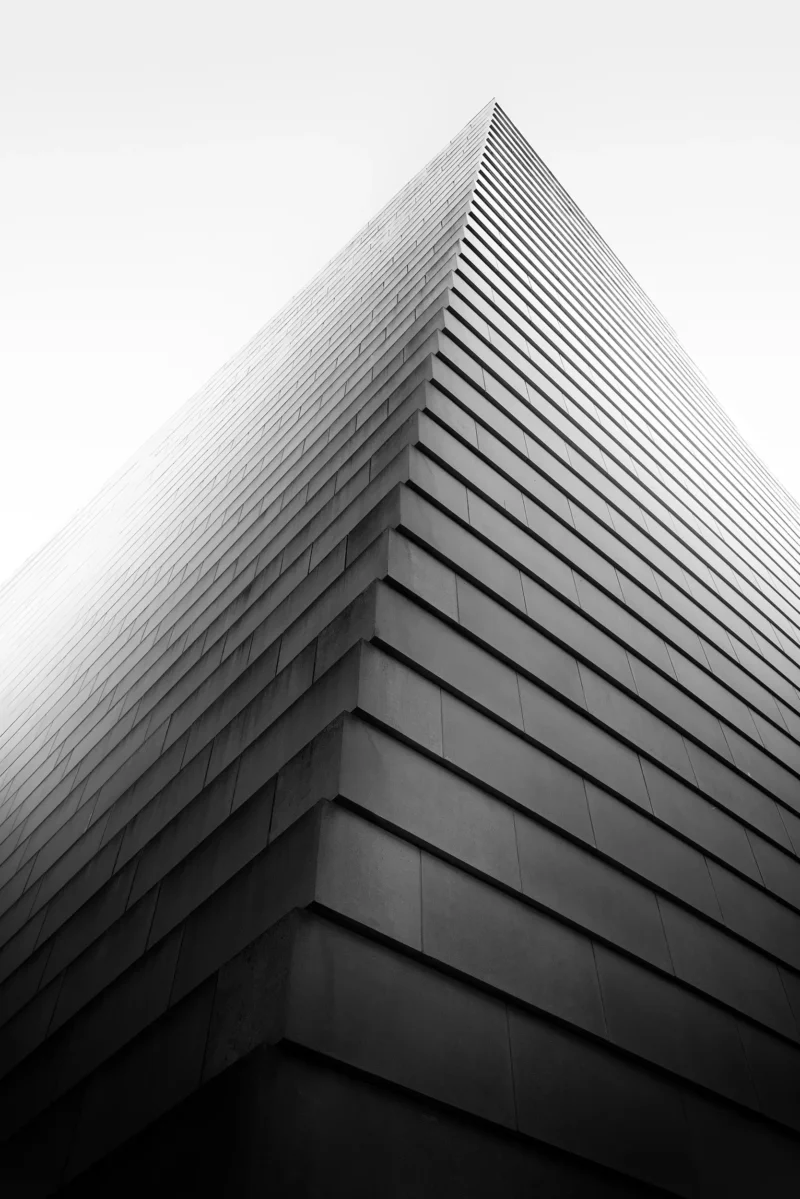 New Synagogue, Dresden, Black & White Minimal Architecture Photography, 2022