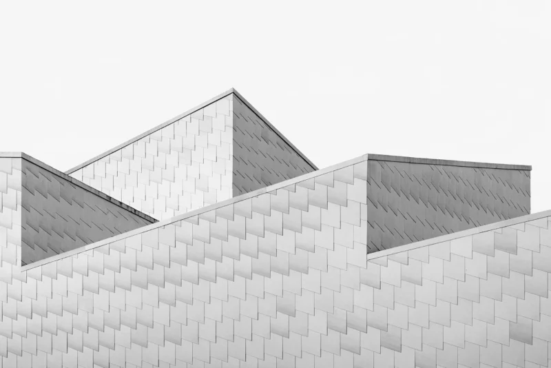 DuVerden Maritime Museum and Science Center, Porsgrunnn, Black & White Minimal Architecture Photography, 2022