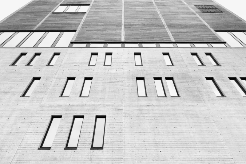 KUBEN Aust Agder Museum and Archives, Arendal, Black & White Minimal Architecture Photography, 2022