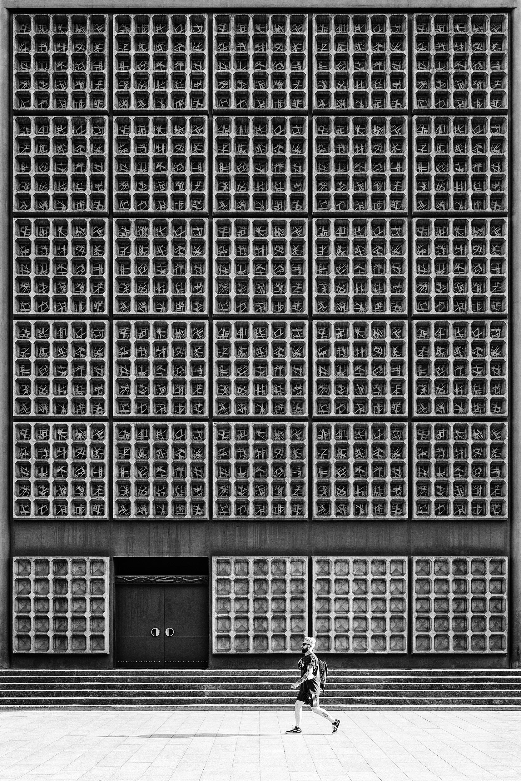 Kaiser Wilhelm Memorial Church, Berlin, Architecture Photography, Black & White