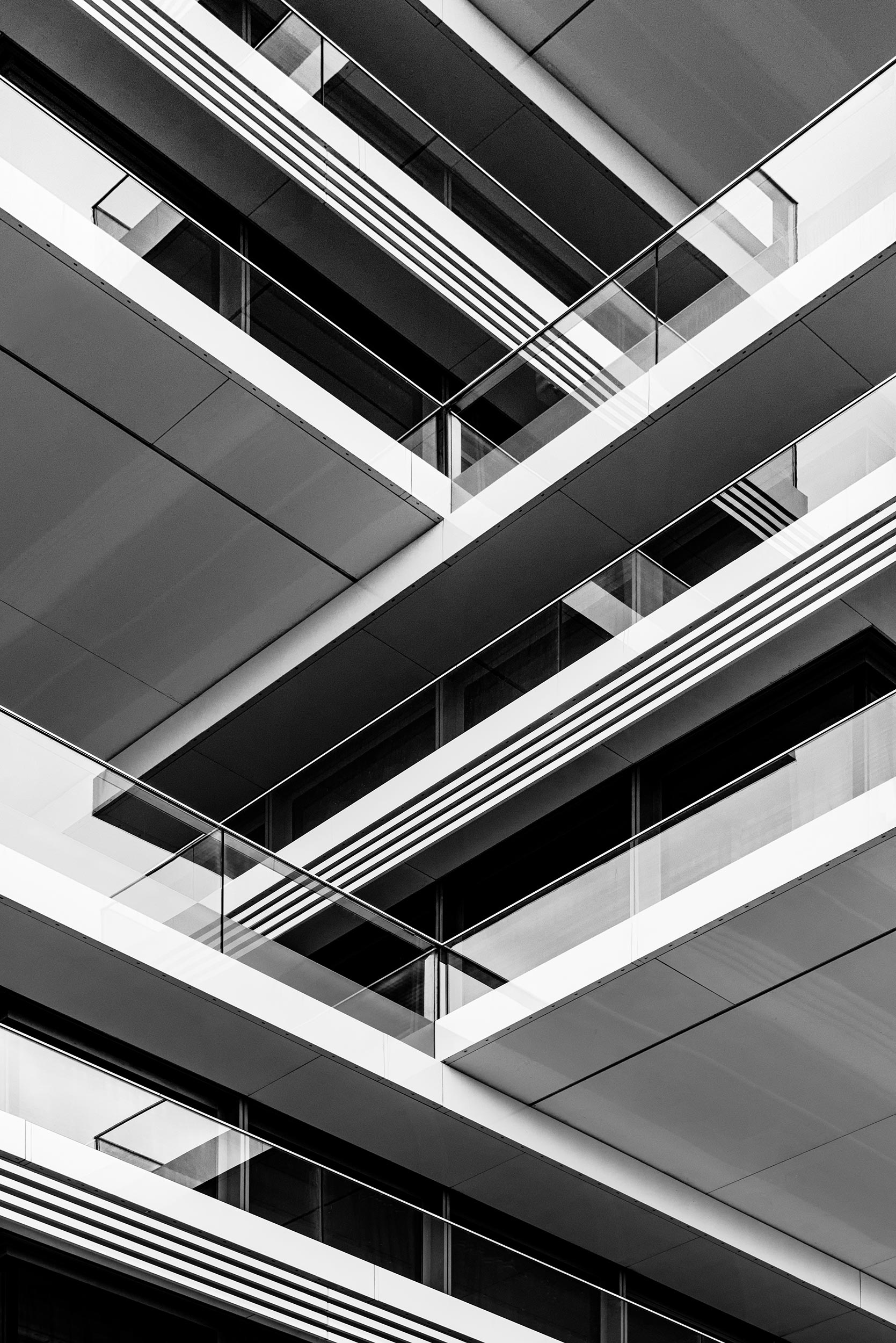 Living Levels, Berlin - Tchoban Viss Architekten - Black & White Fine Art Architecture Photography