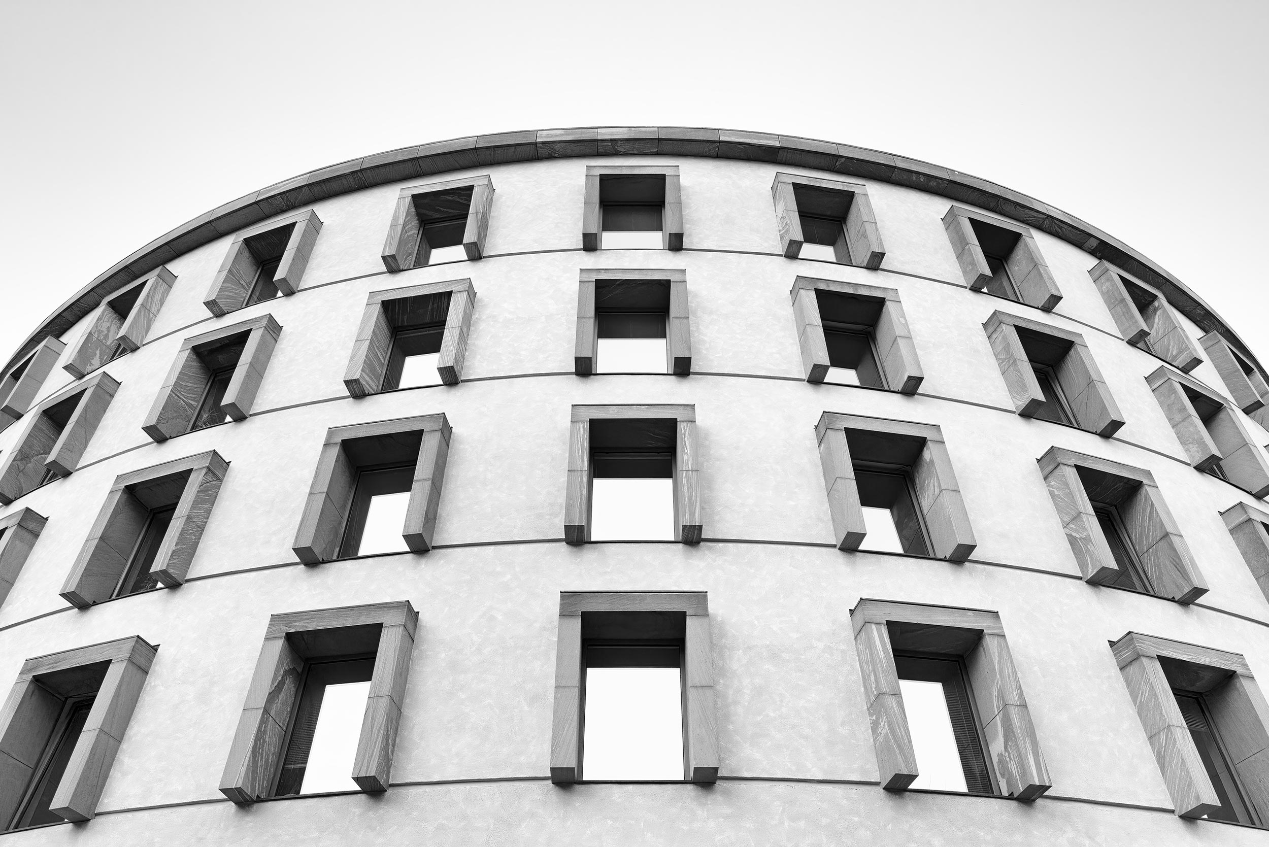 Social Science Research Center Berlin (WZB),Berlin - James Stirling, Michael Wilford & Associates - Black & White Fine Art Architecture Photography