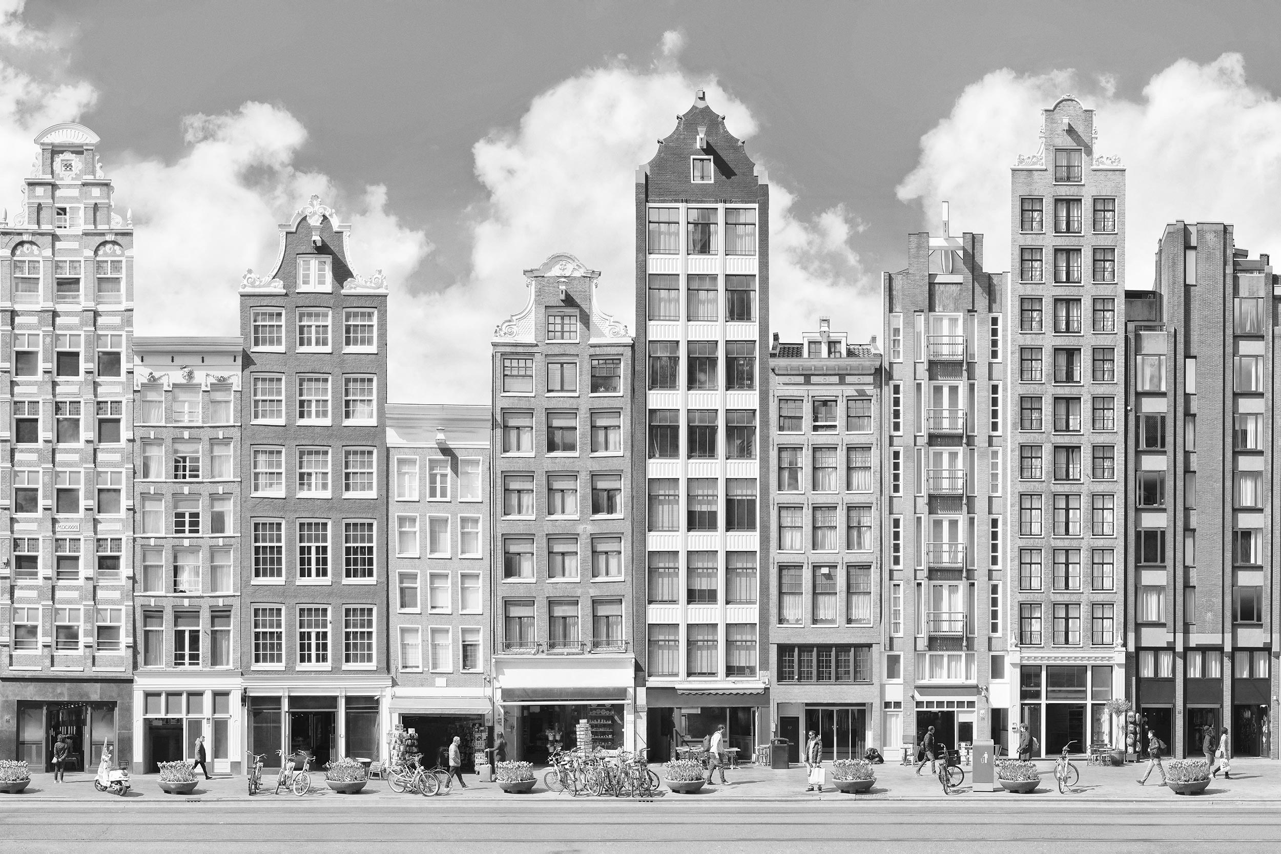 Damrak Street, Amsterdam - Reconstructed Series - 2020