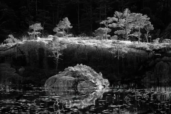 Forgotten Lake, Lysefjord, Norway, Black & White Phohography