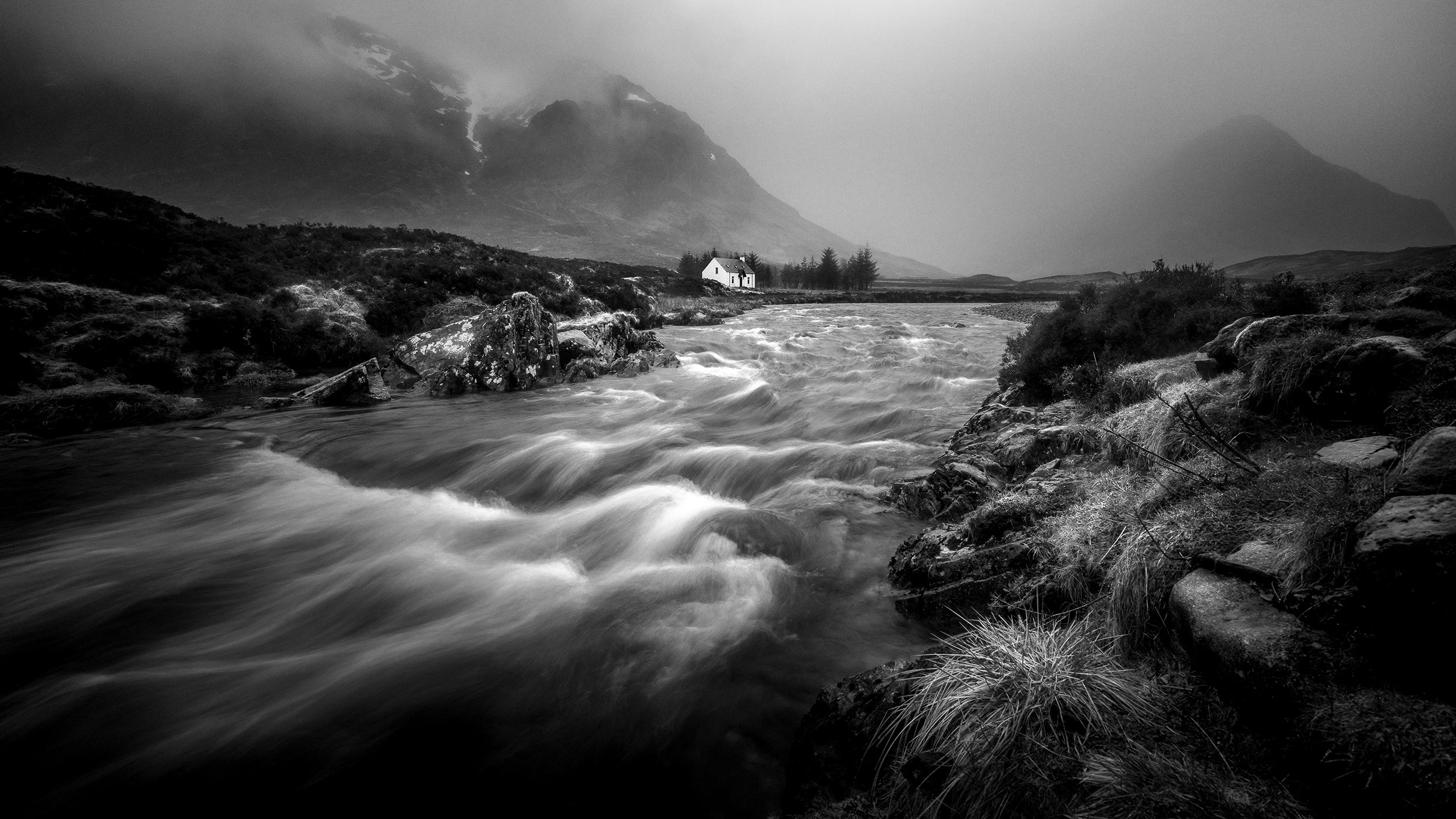 Glen Coe, Scotland, Black & White