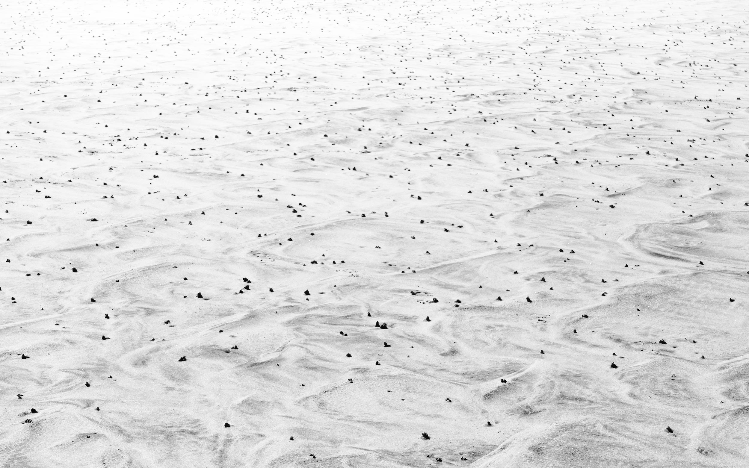 Sand Texture, Abstract Pattern, Black & White
