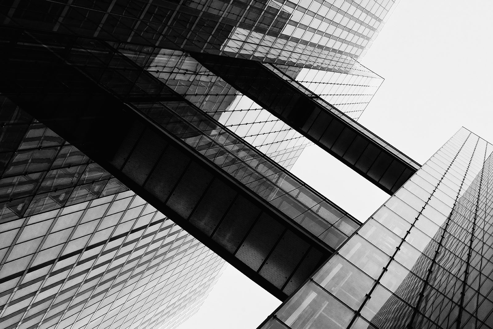 HighLight Towers, Munich - Helmut Jahn - Black & White Fine Art Architecture Photography