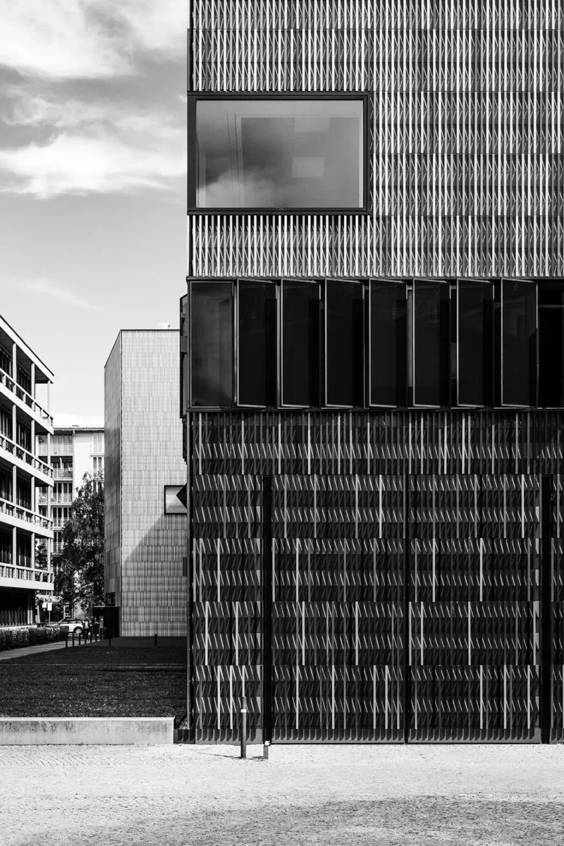 Museum Brandhorst, Munich, Black & White Minimal Architecture Photography, 2021