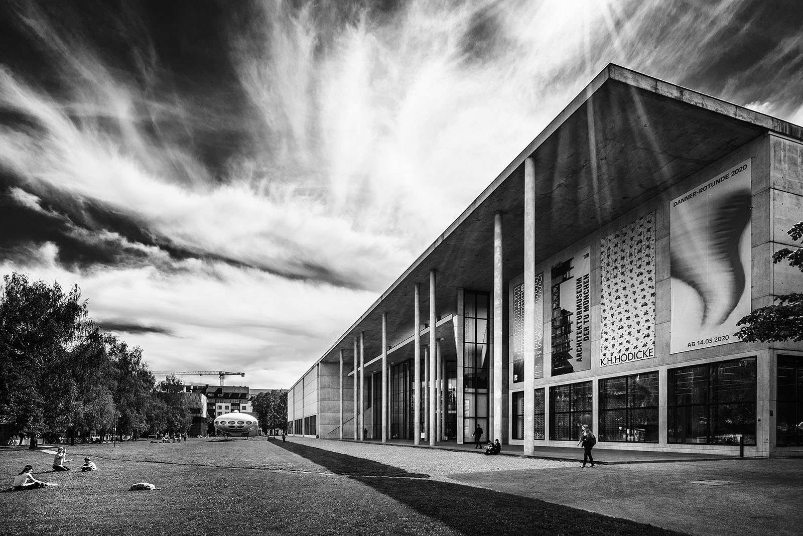 Pinakothek der Moderne, Munich, Germany - Stephan Braunfels - Black & White Fine Art Architecture Photography