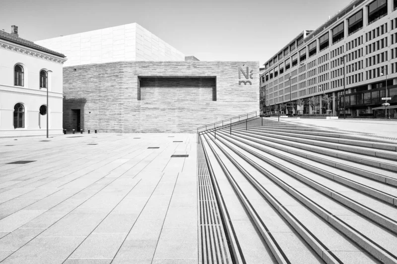 National Museum of Art, Design & Architecture, Oslo, Black & White Minimal Architecture Photography, 2022
